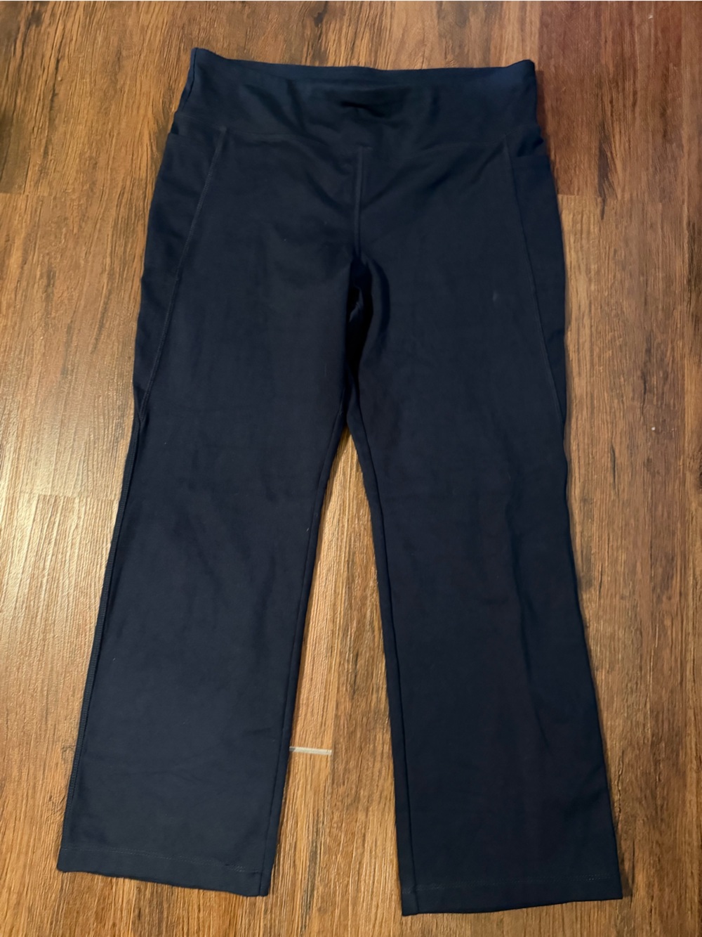 Jockey Navy Blue High-Waist Cropped Flare Leggings size XL
